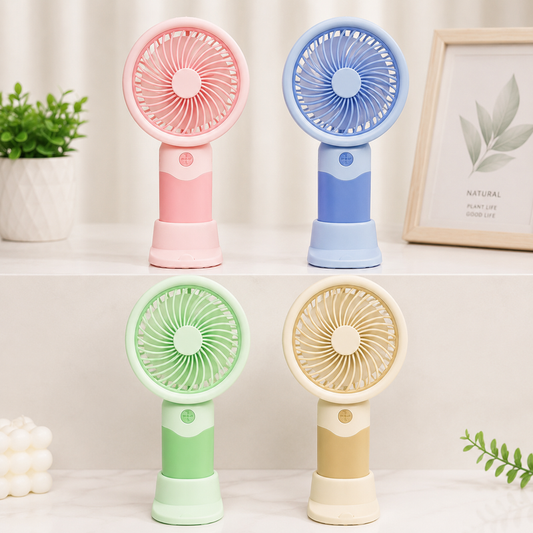 Mini Handheld Fan with Mobile Stand